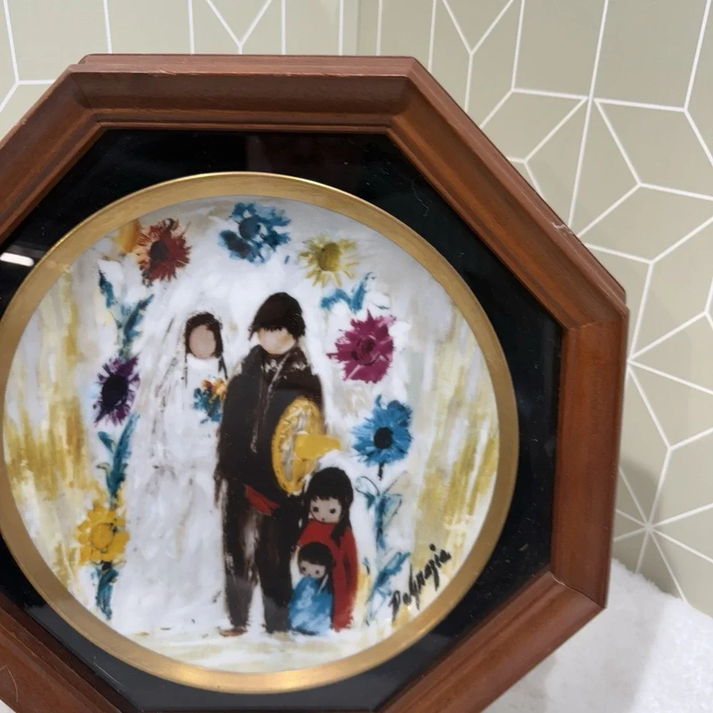 Vintage De Grazia - The Wedding Party Holiday‎ Series Collector Plate - 1988